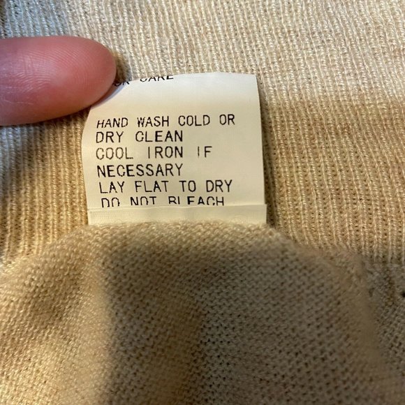 FATE The Label x Stitch‎ Fix Peter Knit Poncho Sweater Cream Wool Blend - Picture 10 of 11